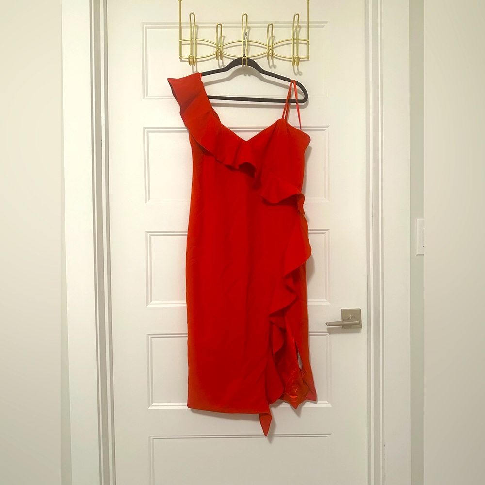Red Bardot Cocktail Dress